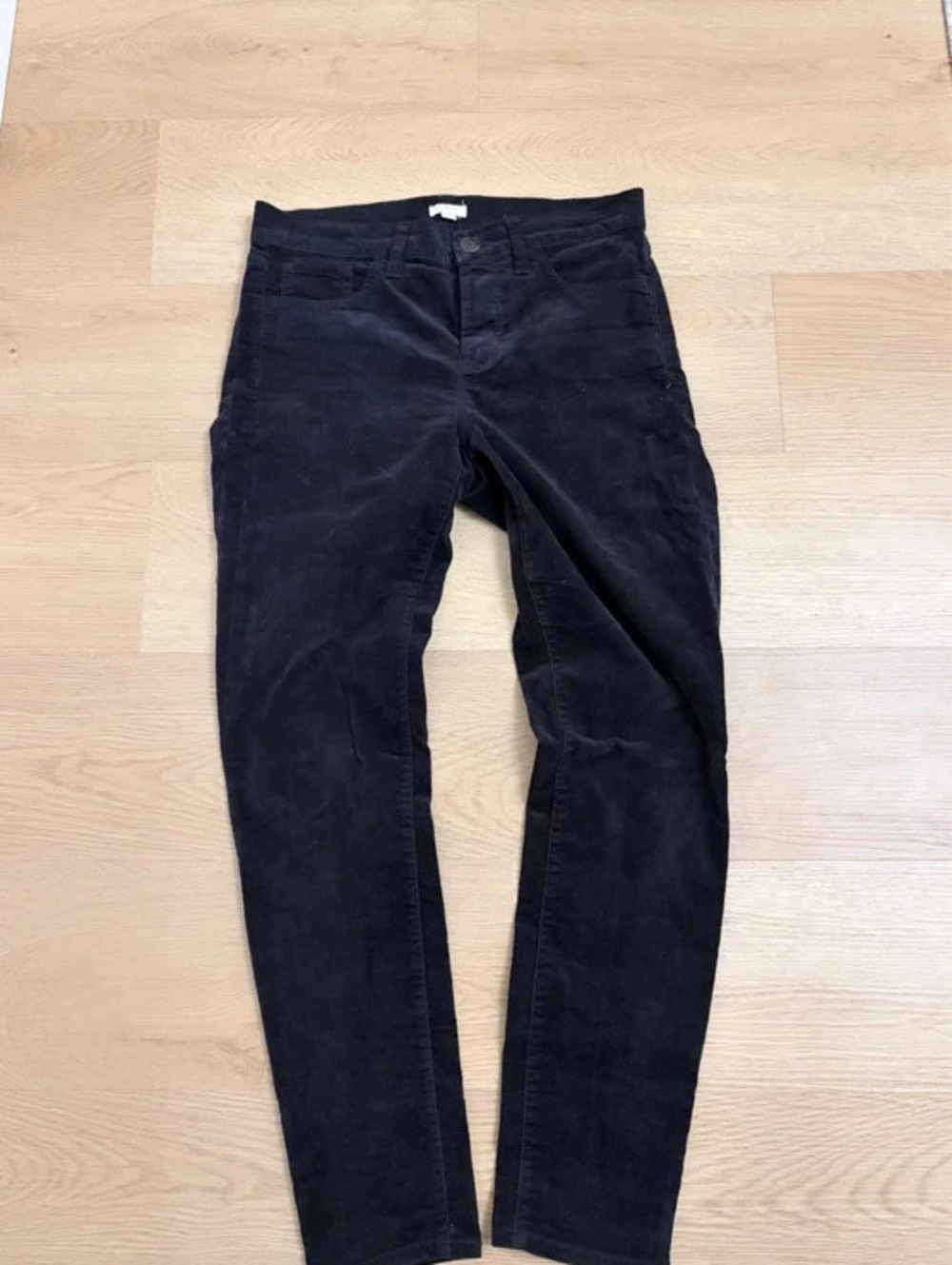 J.Crew Stretch Black Velvet Pants Women’s Size 26